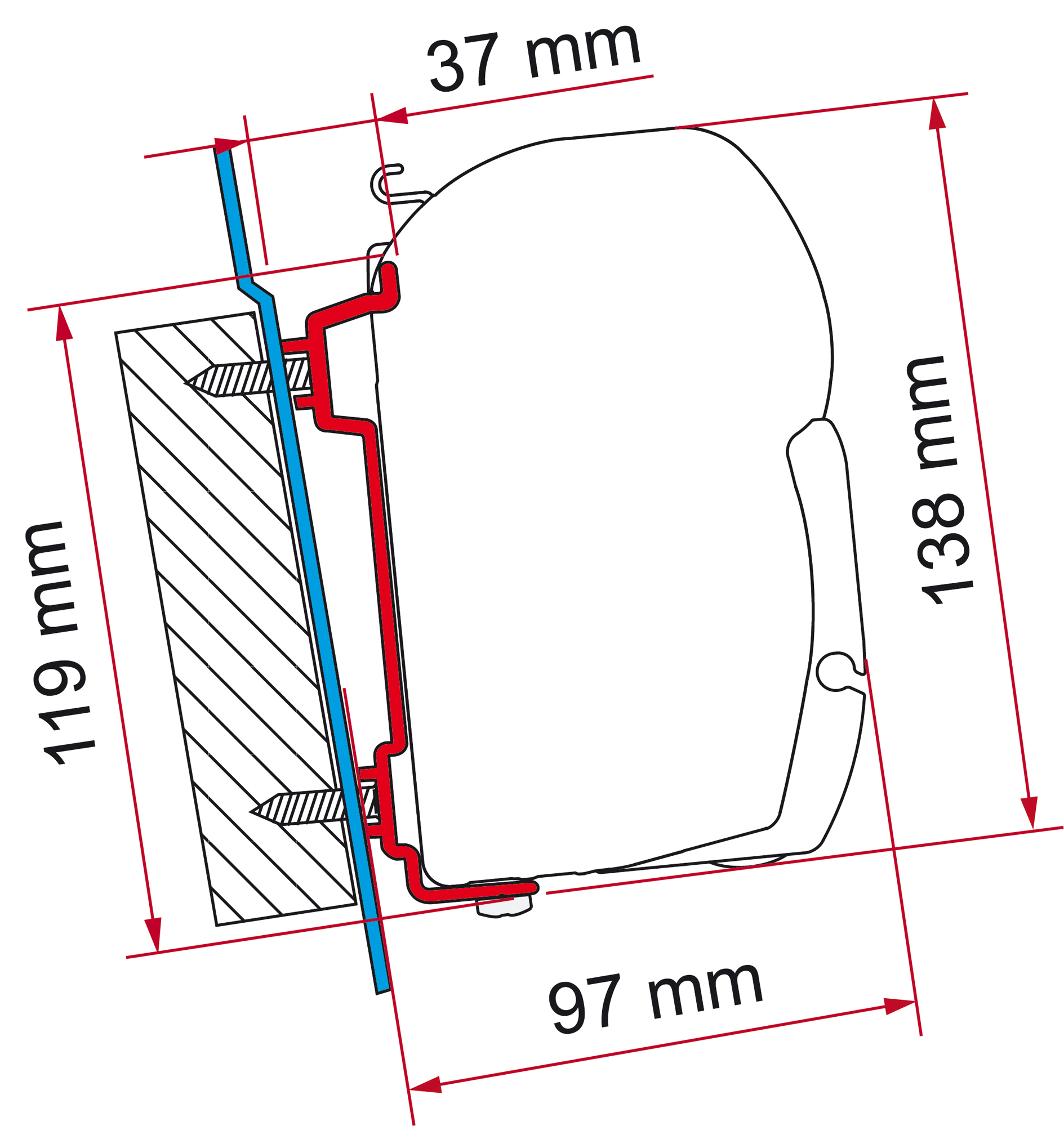 Fiamma Markisenadapter Ford Transit