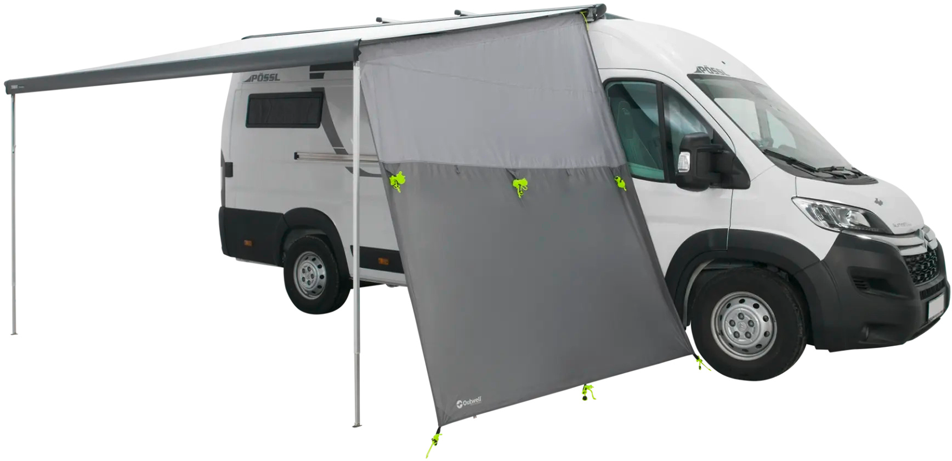 Outwell Fallcrest Side Panel Set Mid/Tall Seitenwand-Set für hohe Campingbusse und Kastenwagen - Markisenvorzelte & Wände