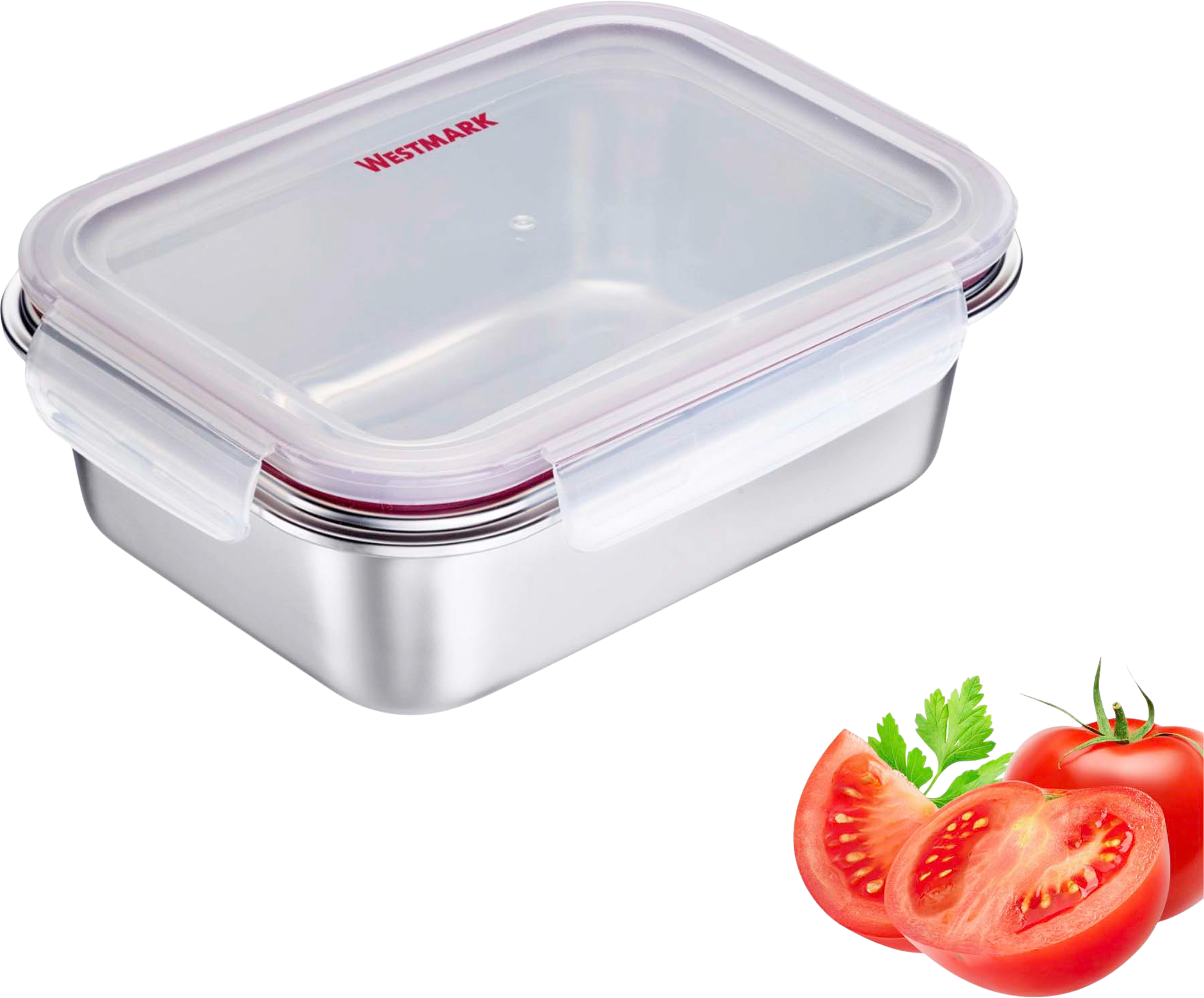 Westmark Lunch Box und Frischhaltedose Edelstahl