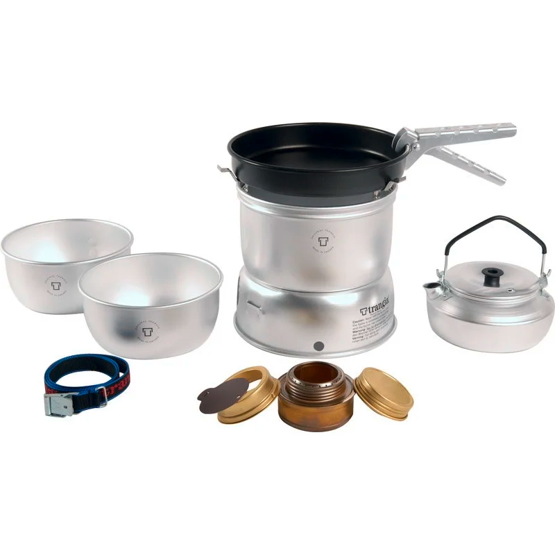 Trangia Trangiakök 27-4 UL Campingkochset 4- teilig mit Spiritusbrenner Set 3 - Spirituskocher