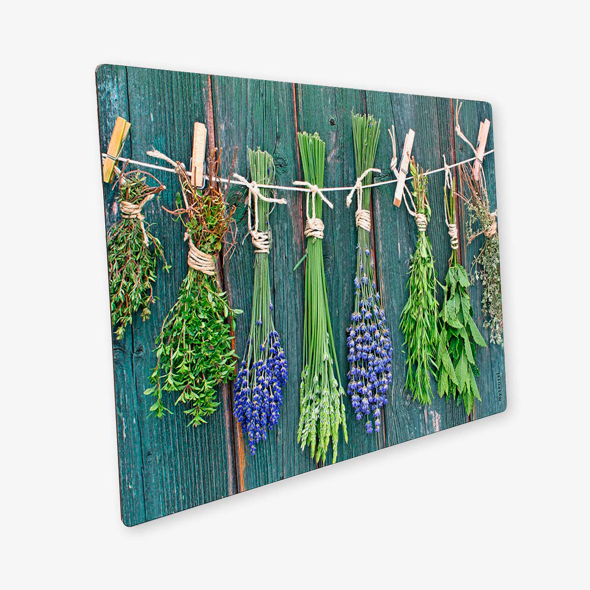 mySpotti Pop Spritzschutz für die Küche 59 x 42 cm Motiv Kräuter der Provence