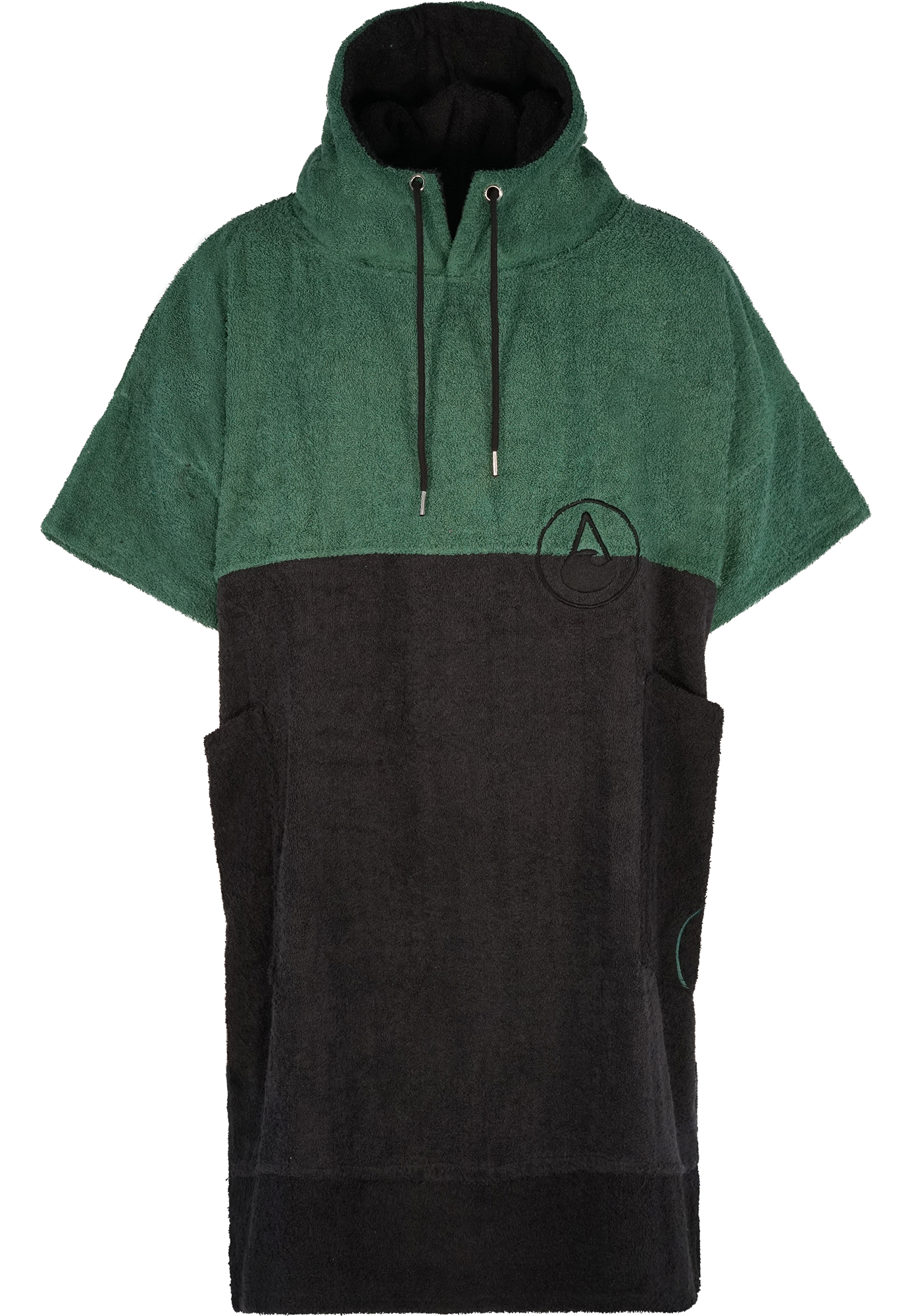 Wave Hawaii Move Baumewollponcho grün / schwarz | 04260411000662