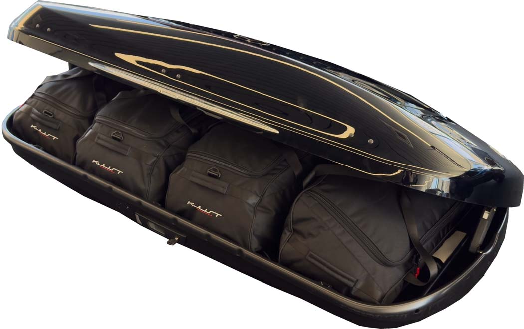 KJUST Dachboxtaschen-Set für Mercedes-Benz Original-Dachboxen mit 430 Liter - Organizer und Taschen