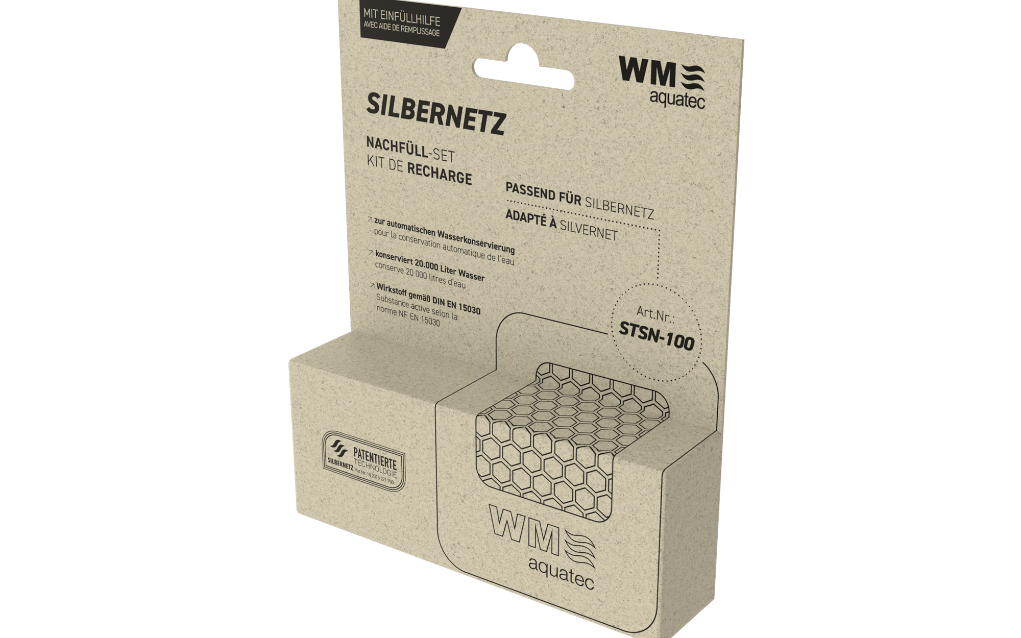 WM aquatec SIPA80 Silbernetz Nachfüll-Set für Tanks für bis zu 100 Liter - Wasserkonservierung