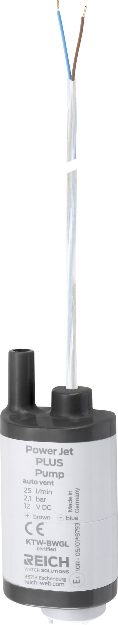 Reich Tauchpumpe-Power Jet Plus mit Rückschlagventil 12V 2,1 bar 25