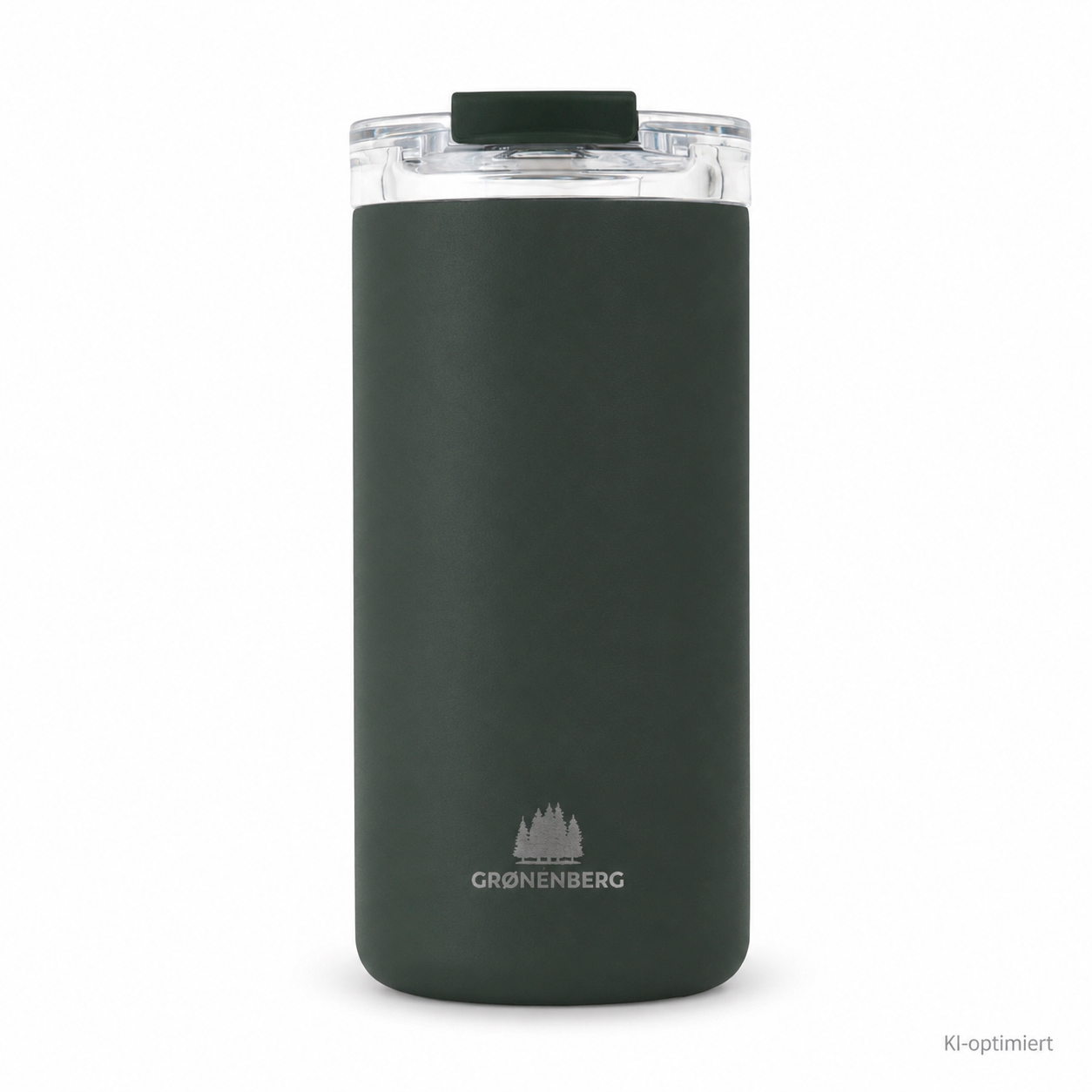 Groenenberg Isolierbecher aus recyceltem Edelstahl auslaufsicher forest 440 ml - Isolierbecher