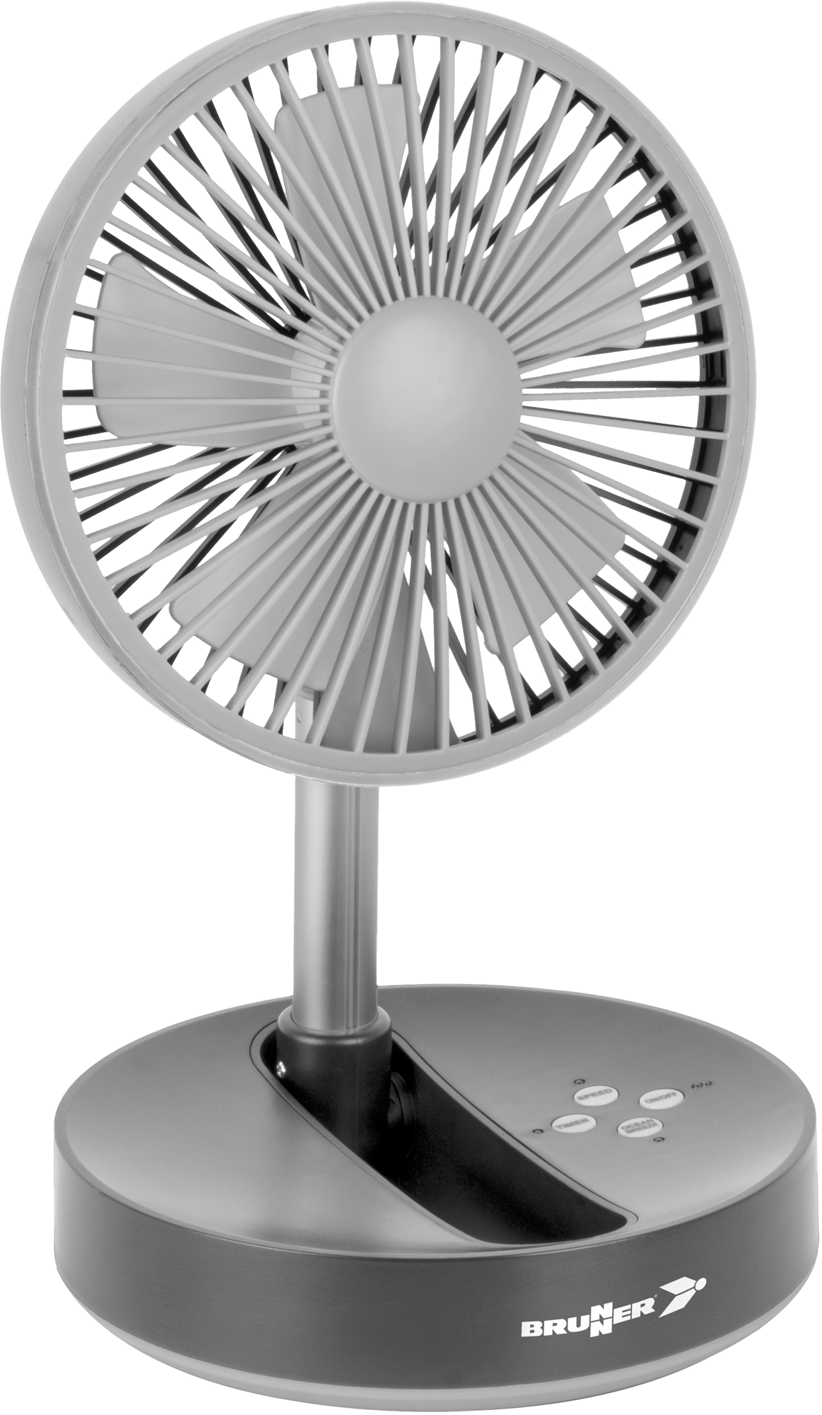 Brunner HurriFAN RG Teleskop Ventilator Akku wiederaufladbar mit LED