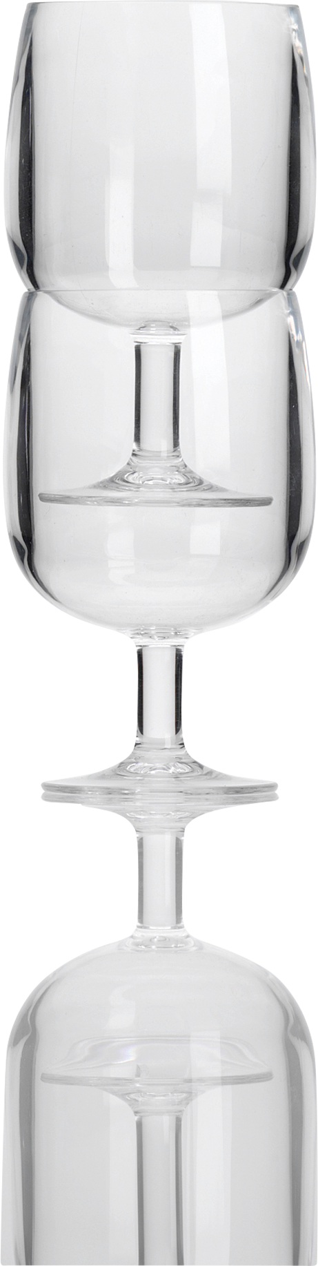 Flamefield Wine Goblet Weinglas stapelbar 2 teilig 260