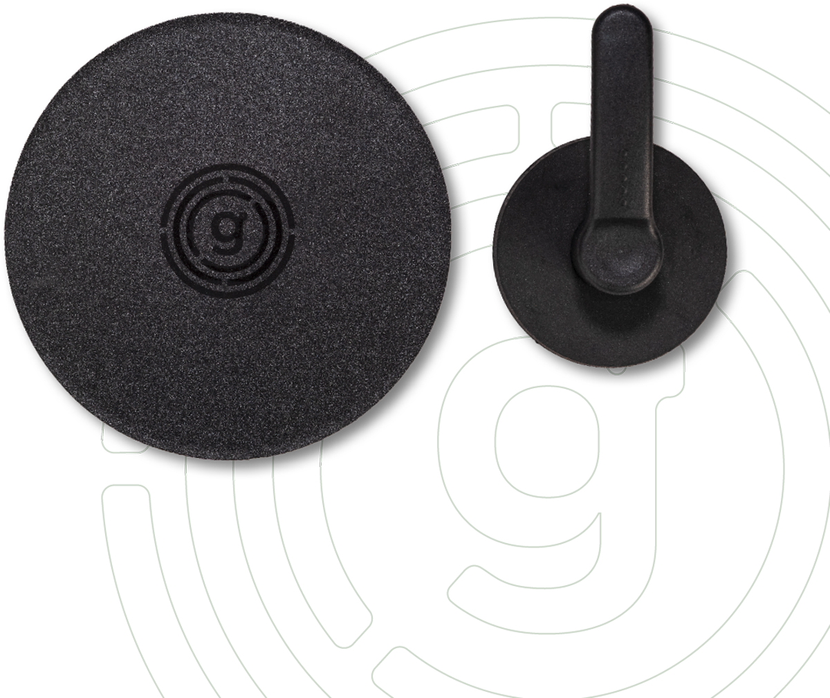 Gelmags Magnet-Haken Hook mit Metall-Pad Ø 8 cm 2-teilig