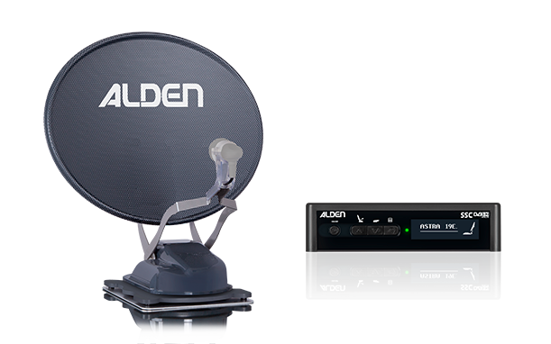 Alden Onelight 60 HD EVO vollautomatische Single-LNB Satellitenanlage Platinium inkl. S.S.C. HD