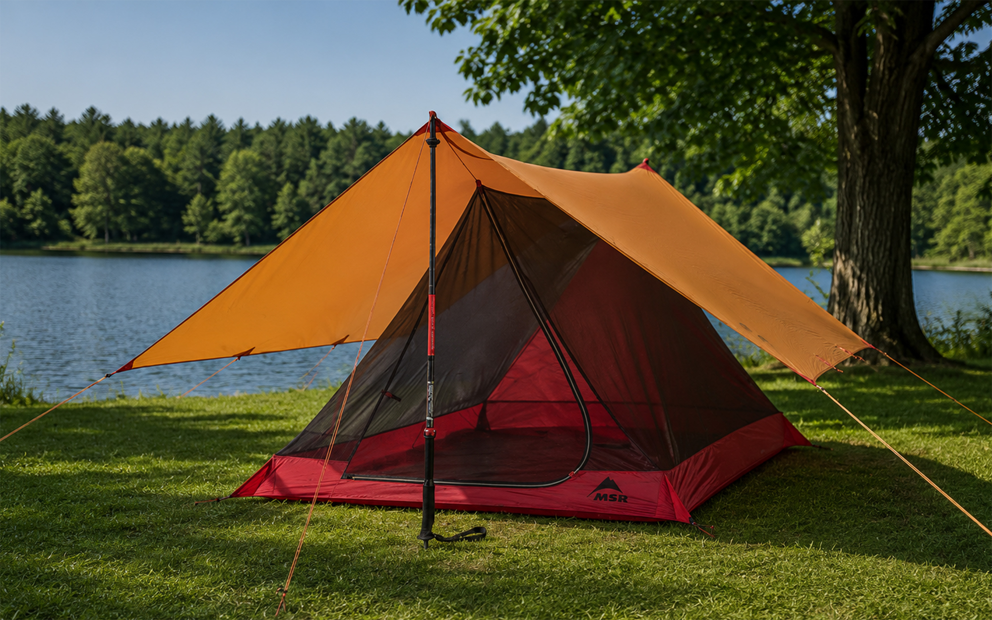 MSR V2 Thru-Hiker Mesh House Rucksackzelt für 2 Personen - 2-Personen Zelte