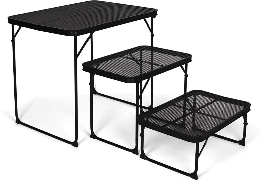 Kampa Grate Side Camping-Klapptisch hitzebeständig bis 30 kg schwarz - Klapptische