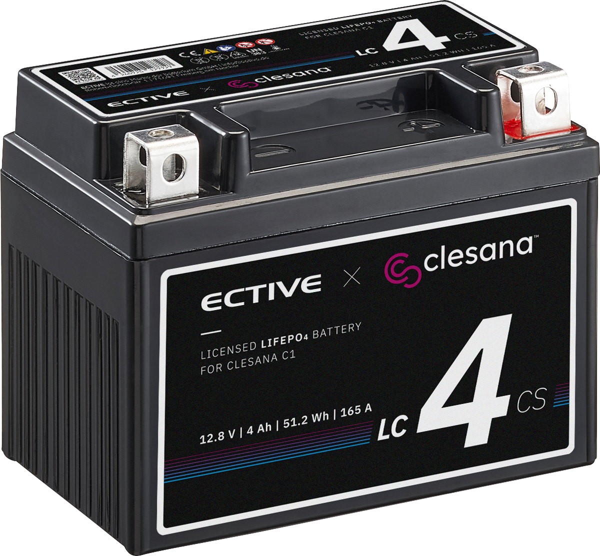 Ective LC 4CS LiFePO4 Lithium Batterie für Clesana C1 Toilette 4 Ah