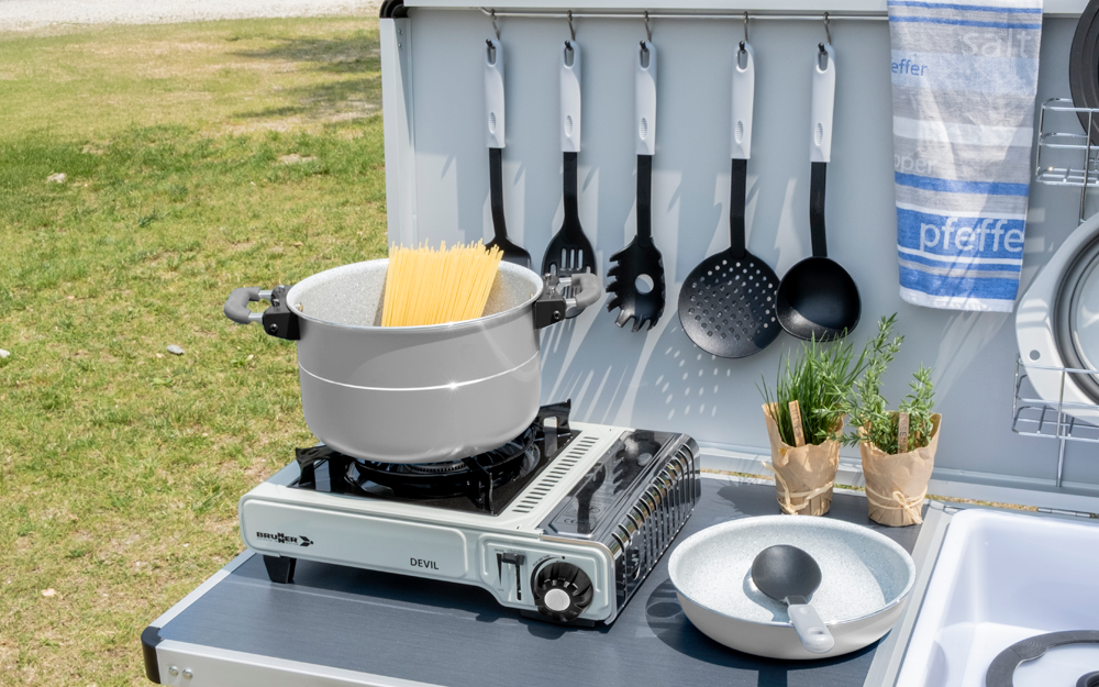 Brunner Fusion Topfset 8-teilig stapelbar Vacublock System und