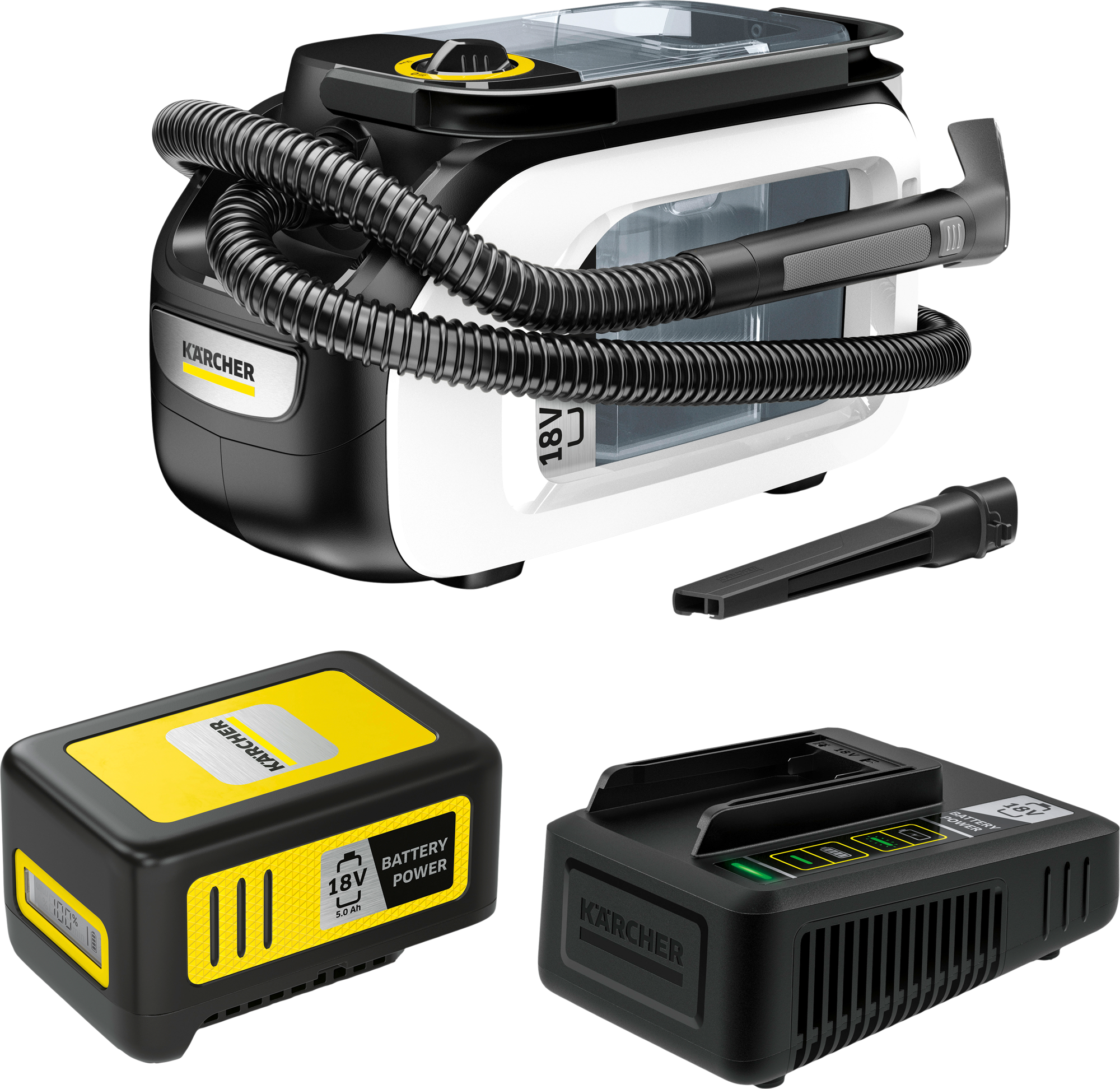 Kärcher Akku-Waschsauger SE 3-18 Compact Home Battery Set inklusive Akku /