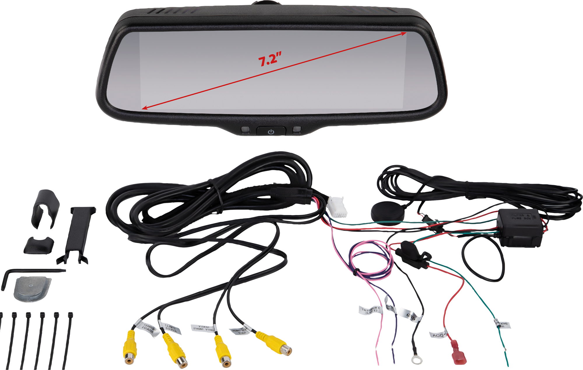 ACV Spiegelmonitor 7.2 Zoll extrem helles Display mit 4