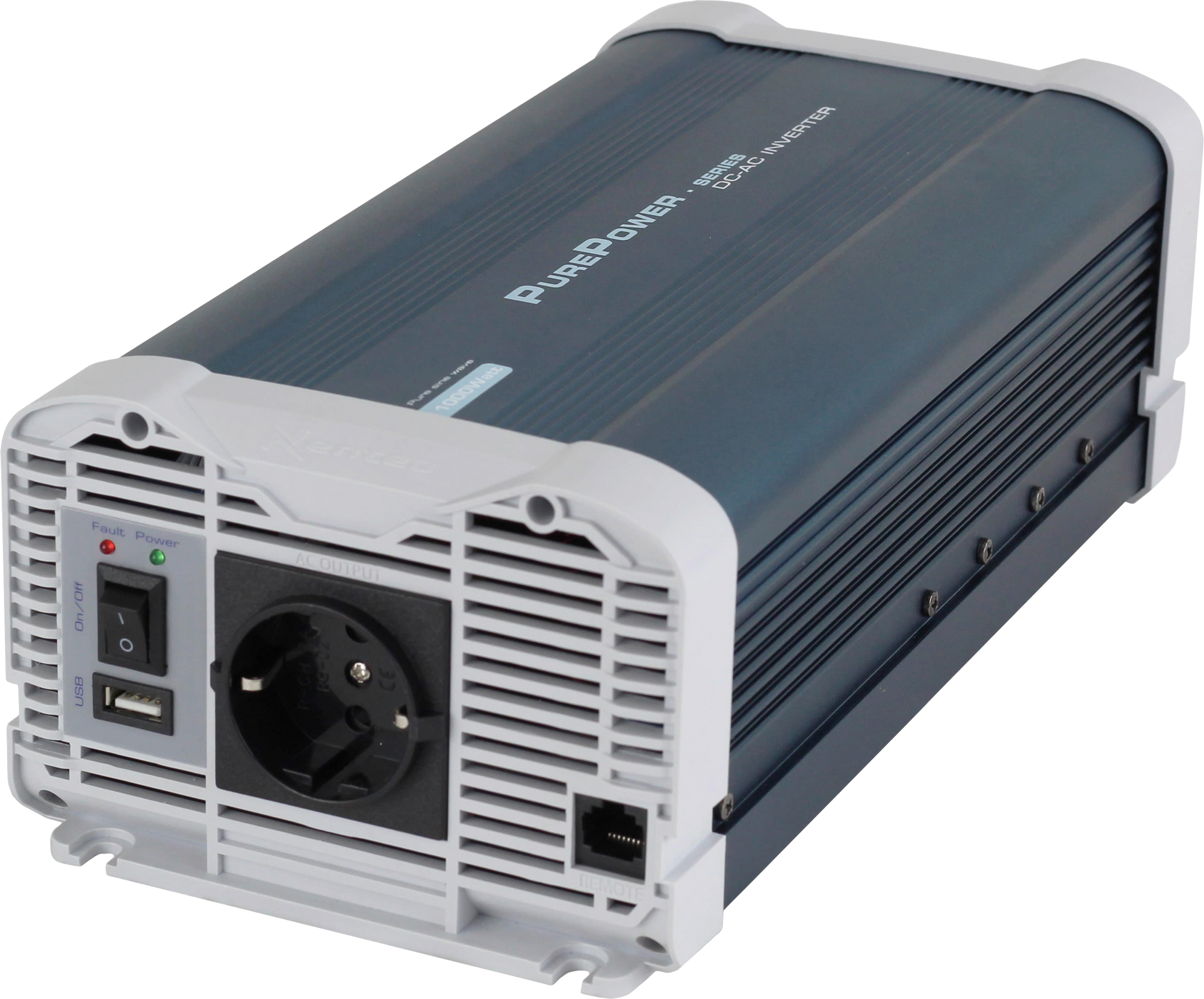 Xenteq PurePower Wechselrichter 12 V DC - 230 V AC 1000 Watt reine Sinuswelle mit App-Funktion - Wechselrichter & Spannungswandler