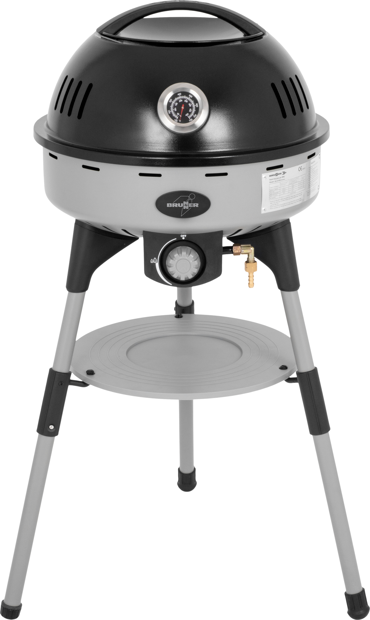 Brunner Devil BBQruiser HT reversible Grid Gas Outdoorgrill tragbar 30