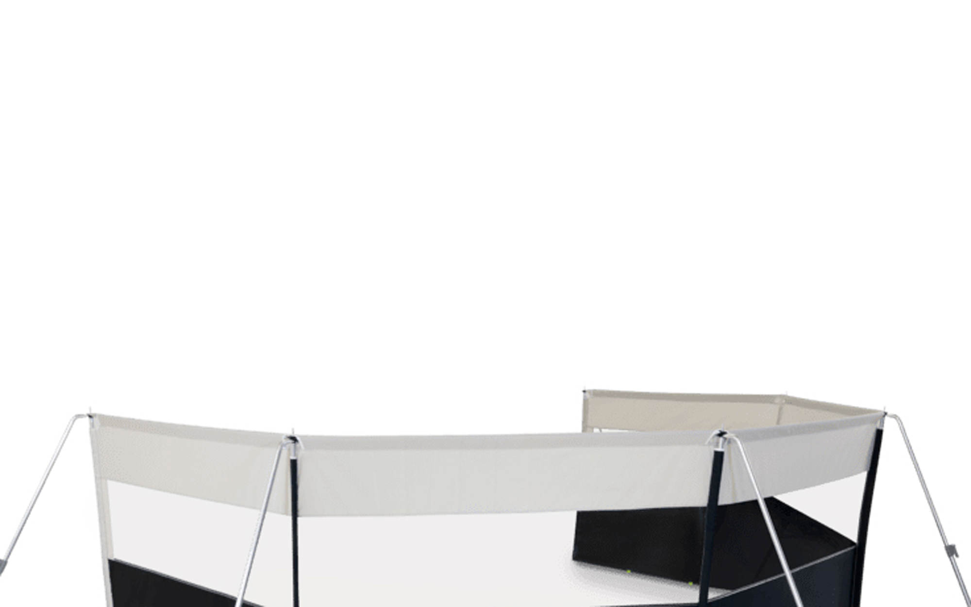 Dometic Pro Windbreak 5 Windschutz mit Gestänge 765 x 140