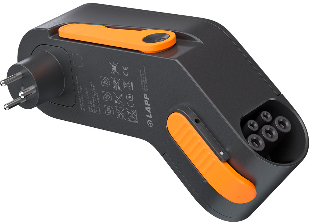 Lapp Mobility Dock Dänemark Ladegerät für Elektrofahrzeug Typ 2 Mode 2 / 1-phasig 6 A bis 1,4