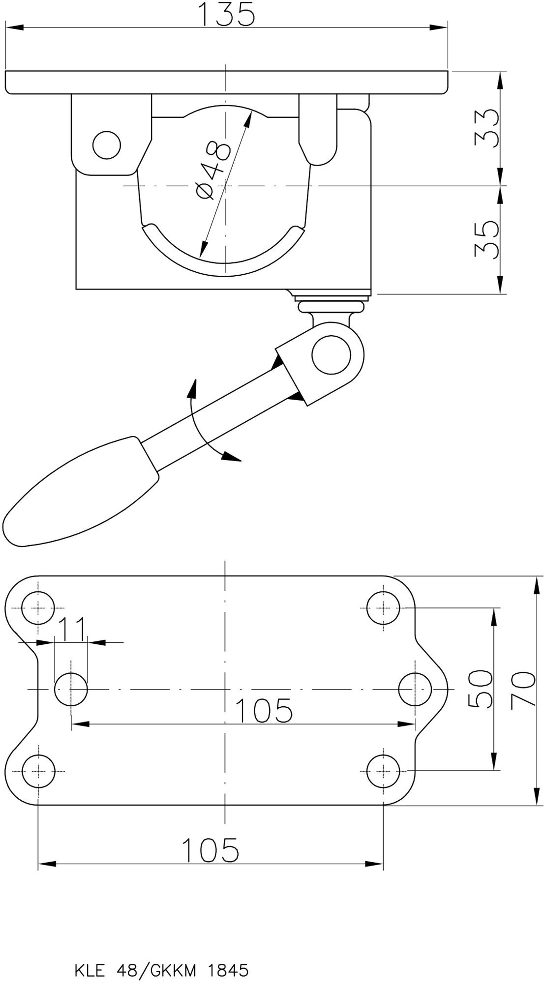 AL-KO Klemmschelle Stützrohr Ø 48 mm