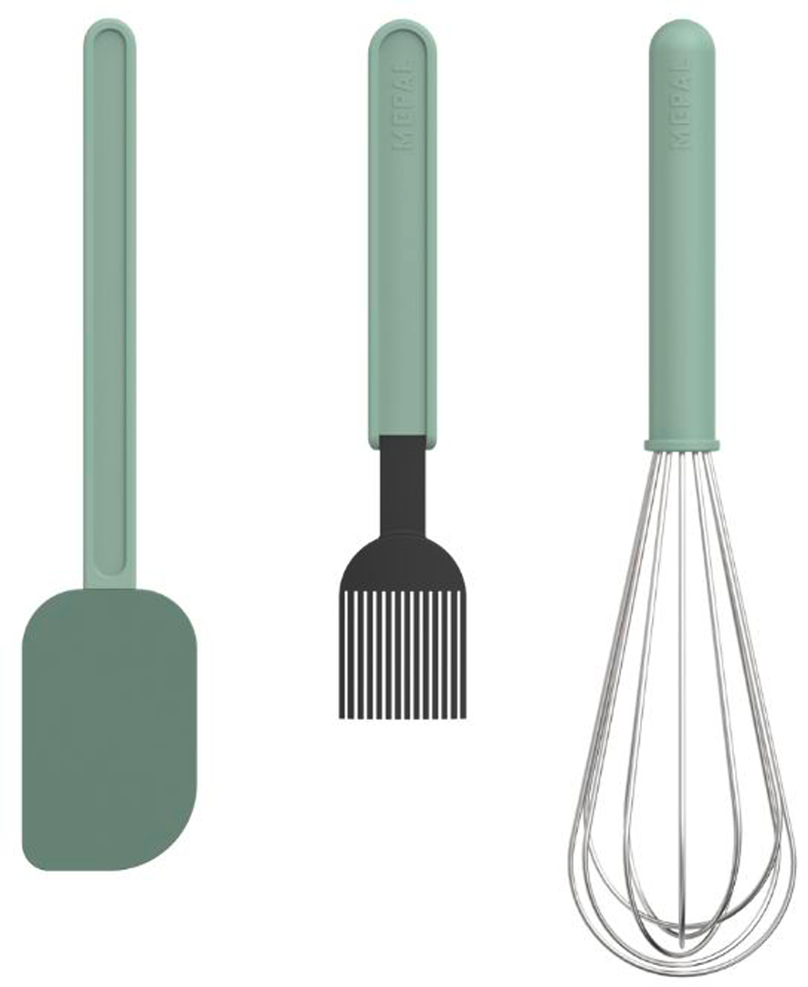 Mepal Chef It Backset 3-teilig aus Polypropylen mit Teigschaber, Backpinsel und Schneebesen groß