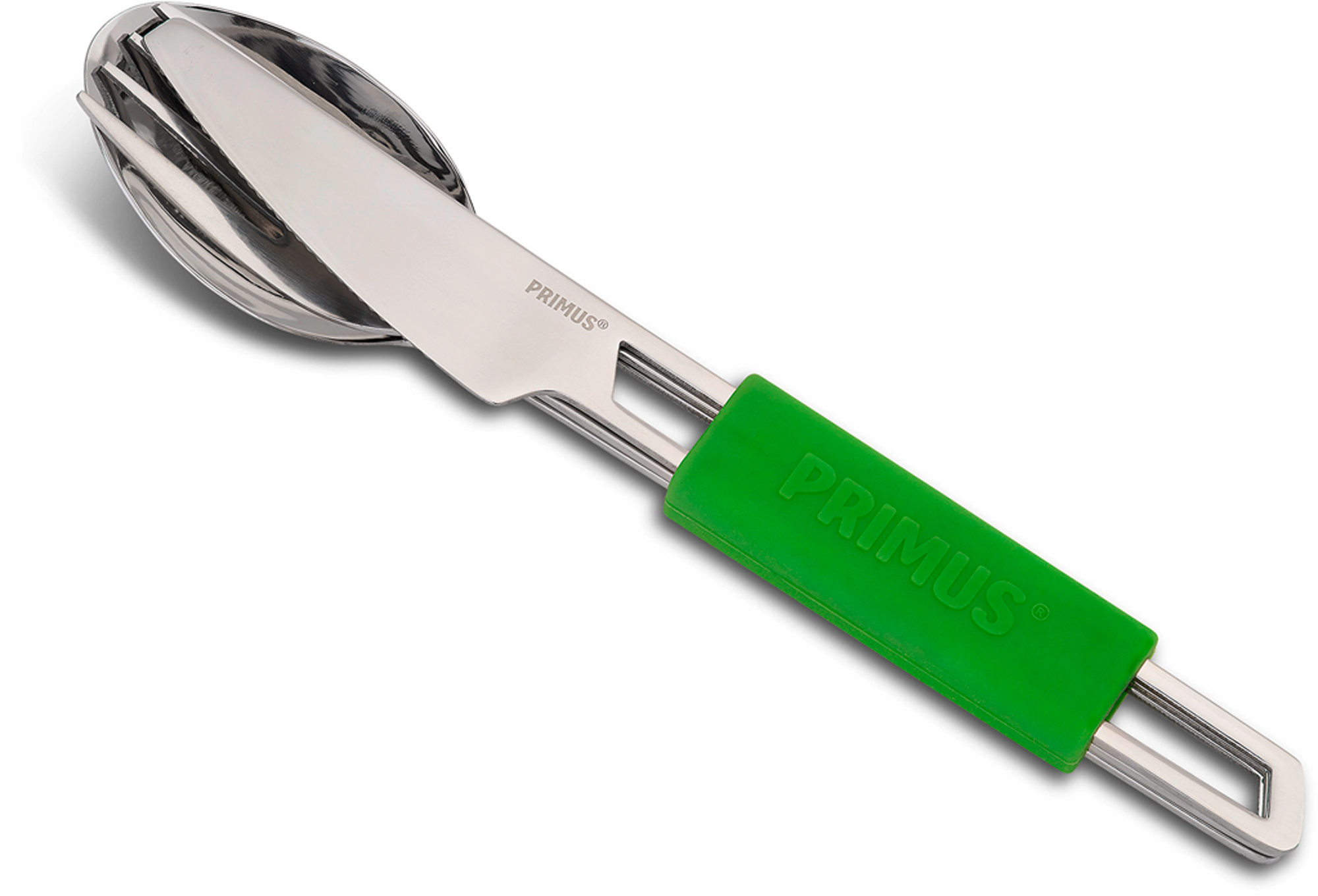 Primus Leisure Cutlery Besteckset aus Edelstahl 3-teilig leaf green - Campingbesteck