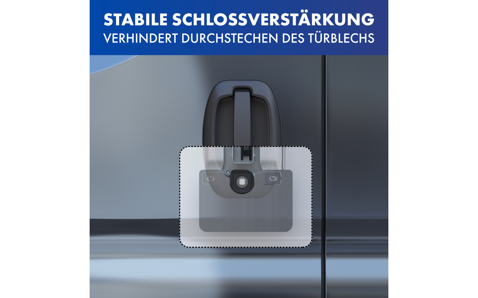Prick Stop Hecktürverriegelung Für Ducato 250 Ab 2006 - Einbruchschutz Aus Edelstahl