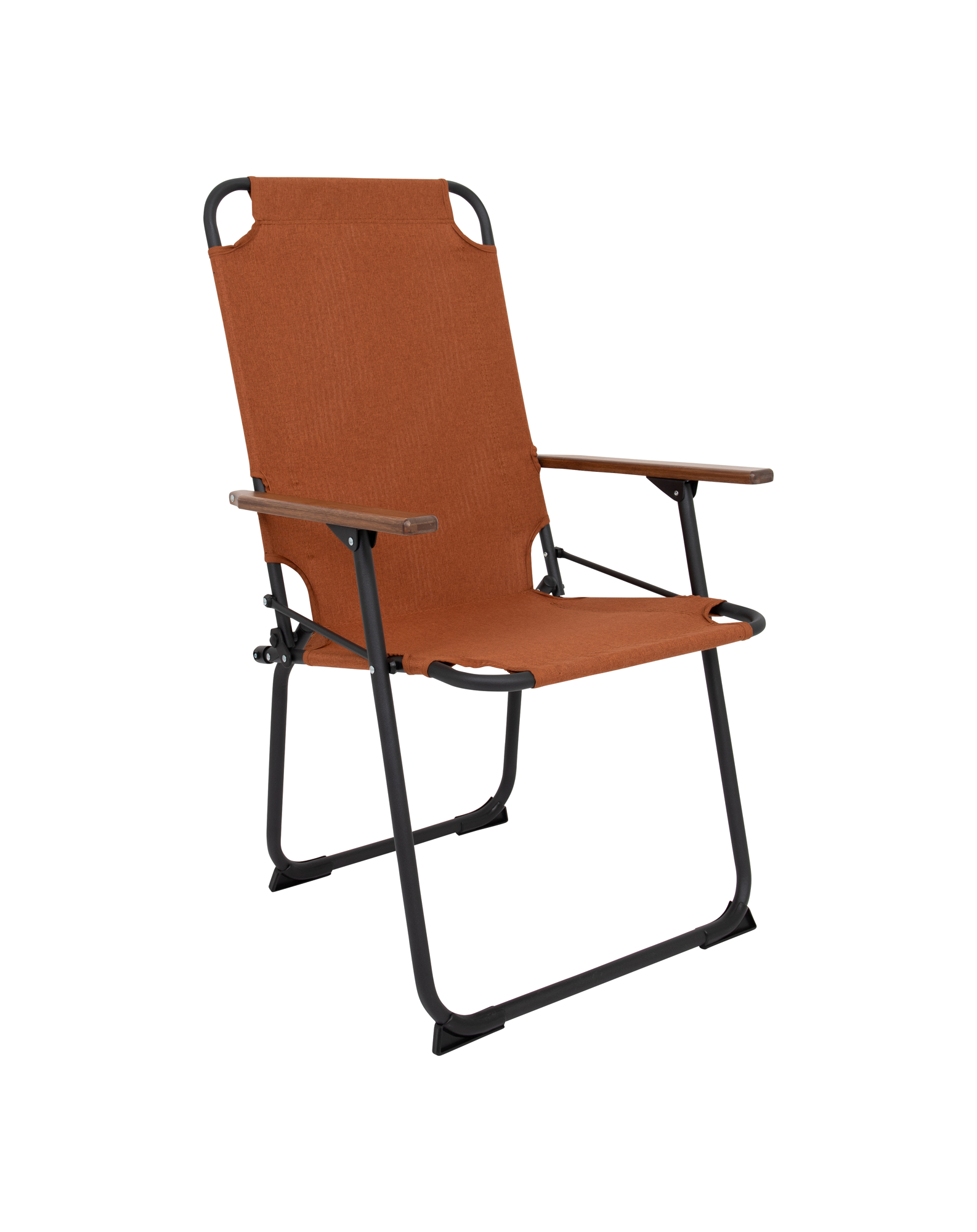 Bo-Camp Bushwick XL Industrial Campingstuhl mit Bambusarmlehnen