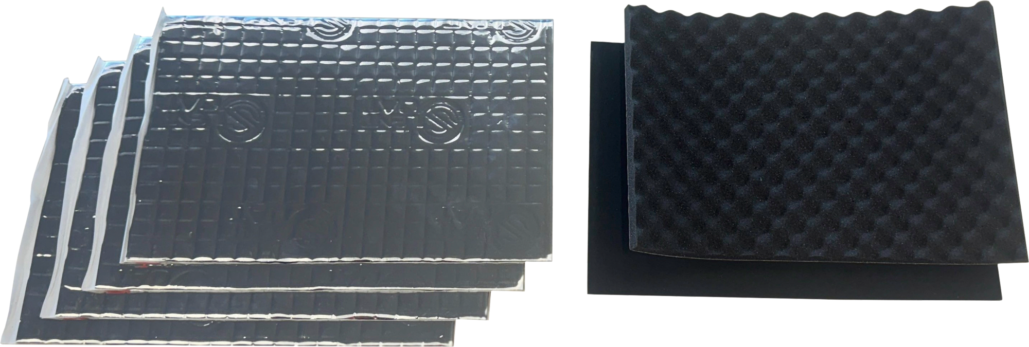 Pioneer CA-SI-UNI.001 Dämmung / Türdämmung bestehend aus 4 Platten Alubutyl / 1 Absorber / 1