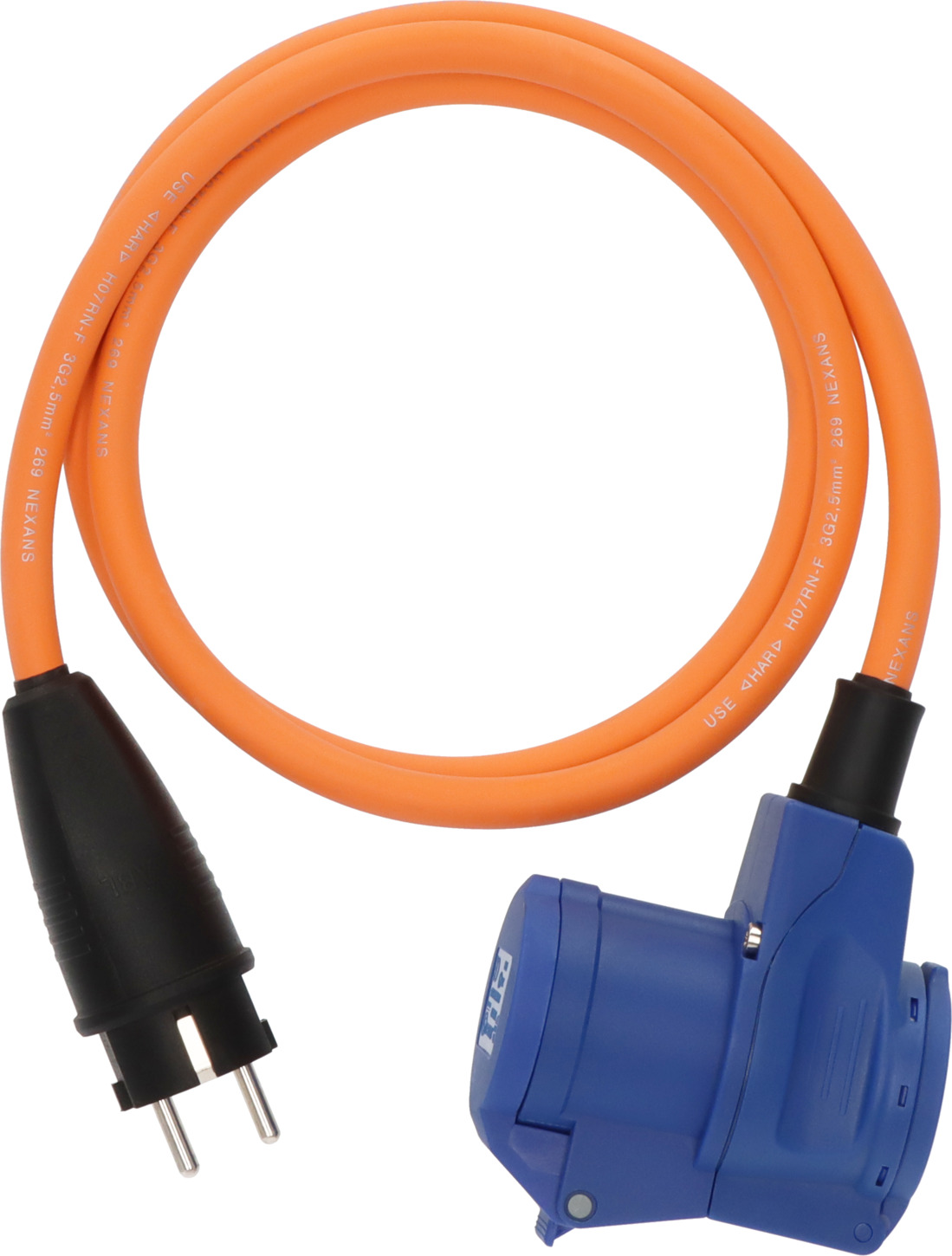 Brennenstuhl Adapter 1,5m Schuko / Winkelkupplung Ber.Anzeig