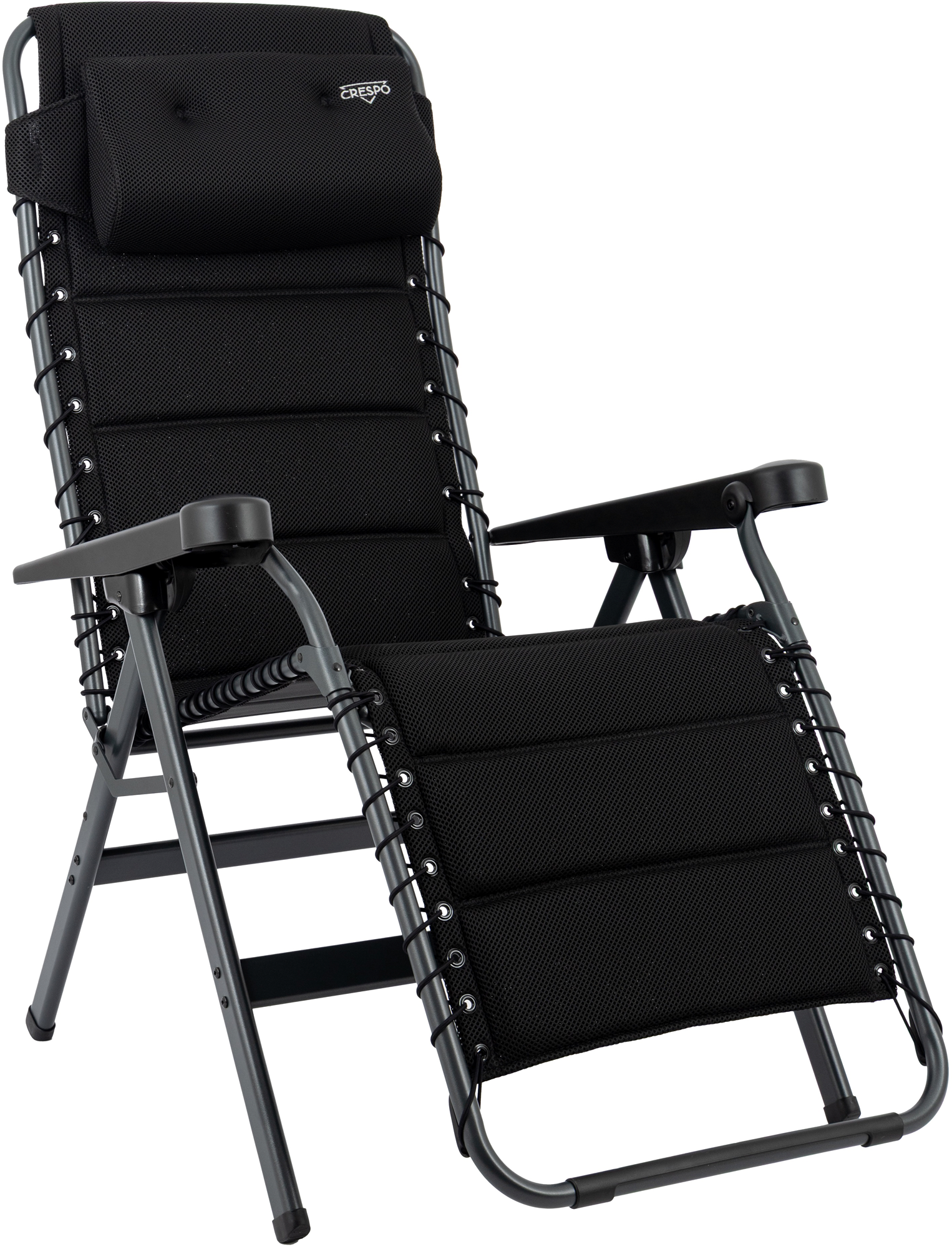 Crespo AP-232-80 Air Deluxe Relaxliege inkl. Tragetasche schwarz - Relaxsessel