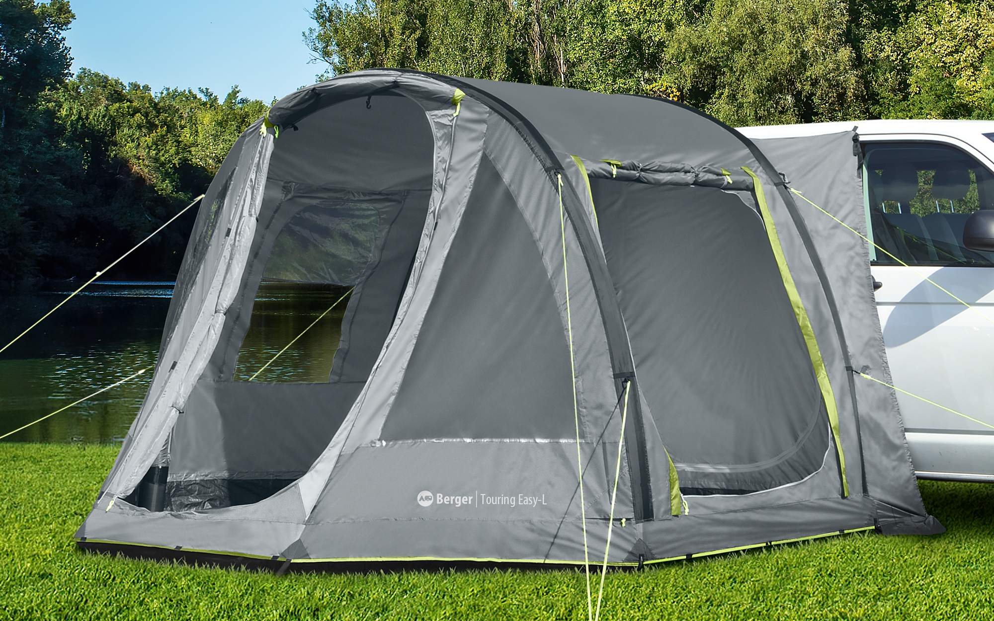 Berger Touring Easy Air aufblasbares Vorzelt mit festen Boden für Campingbus