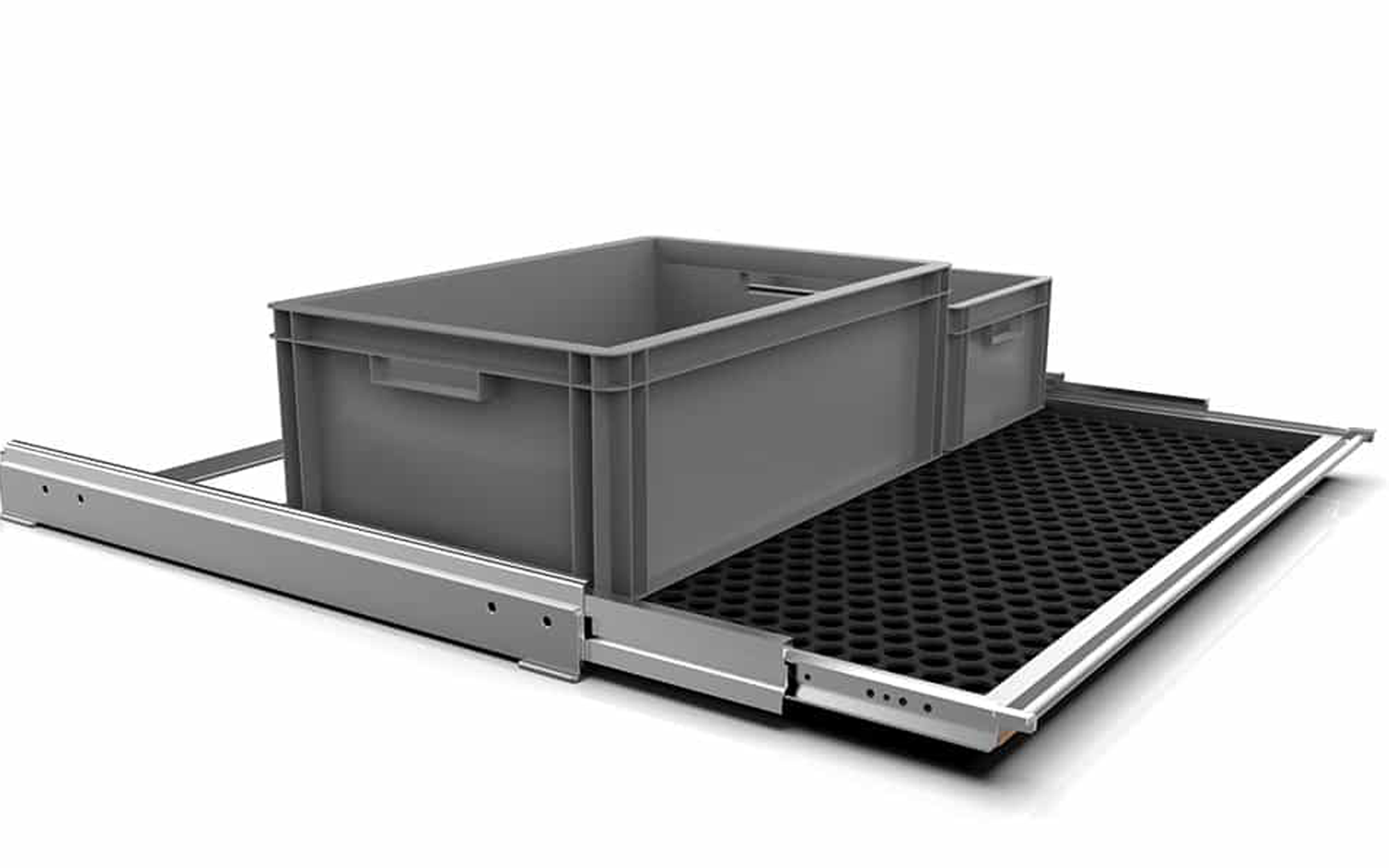 easygoinc. vanlife.module SLIDEOUT Heckauszug Kistenauszug - gesamte Breite für VW Caddy