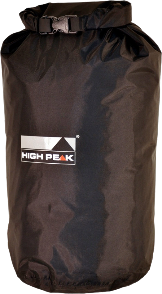 High Peak Dry Bag M Wasserdichter Packsack schwarz 15 Liter