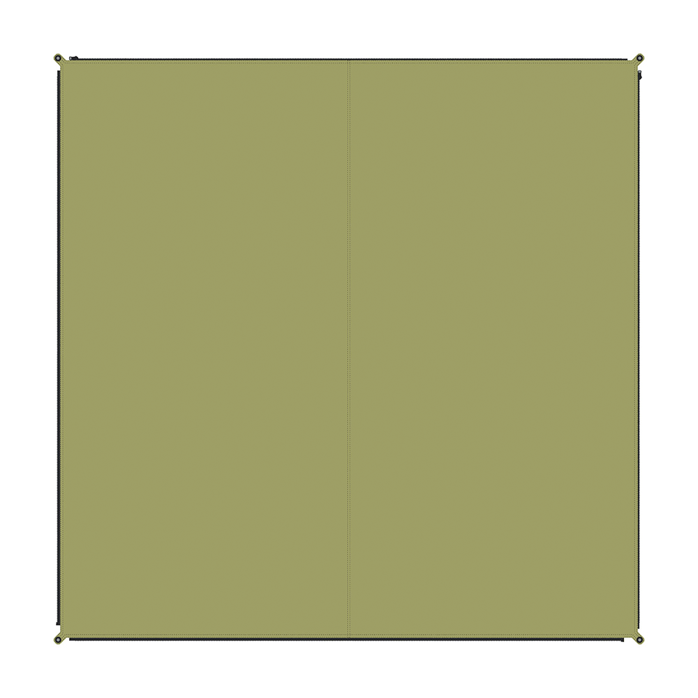 Bent verbindbarer Teppich Zip Carpet 250 x 250 cm Moose - Vorzeltteppich & Zeltboden