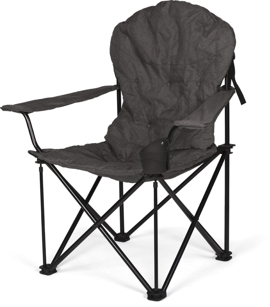 Kampa Heritage Chair Camping-Faltstuhl gepolstert bis 120 kg grau - Faltstühle
