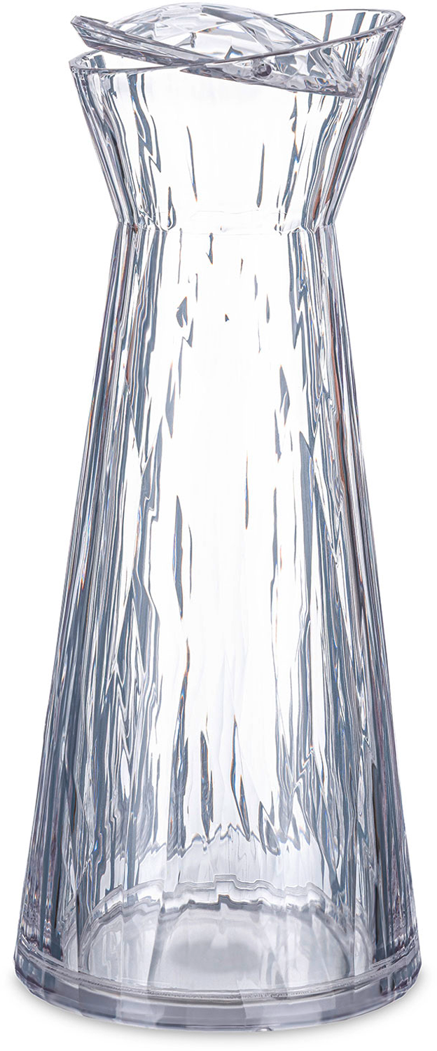 koziol Superglas Club Carafe L Karaffe mit Kippdeckel und Geschenkverpackung 1,2
