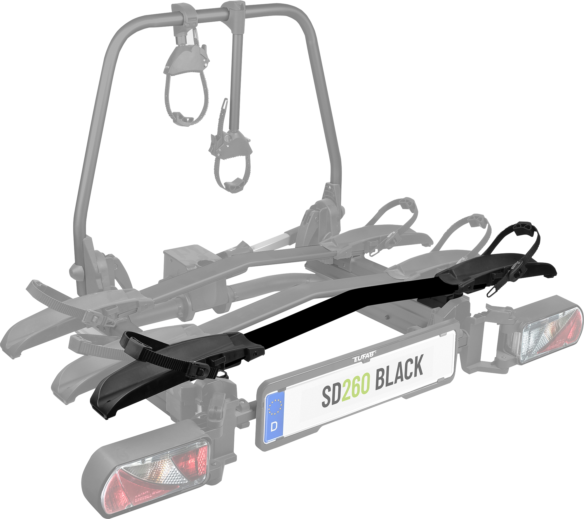 Eufab Erweiterungsschiene 3. Fahrrad für SD260 Fahrradträger