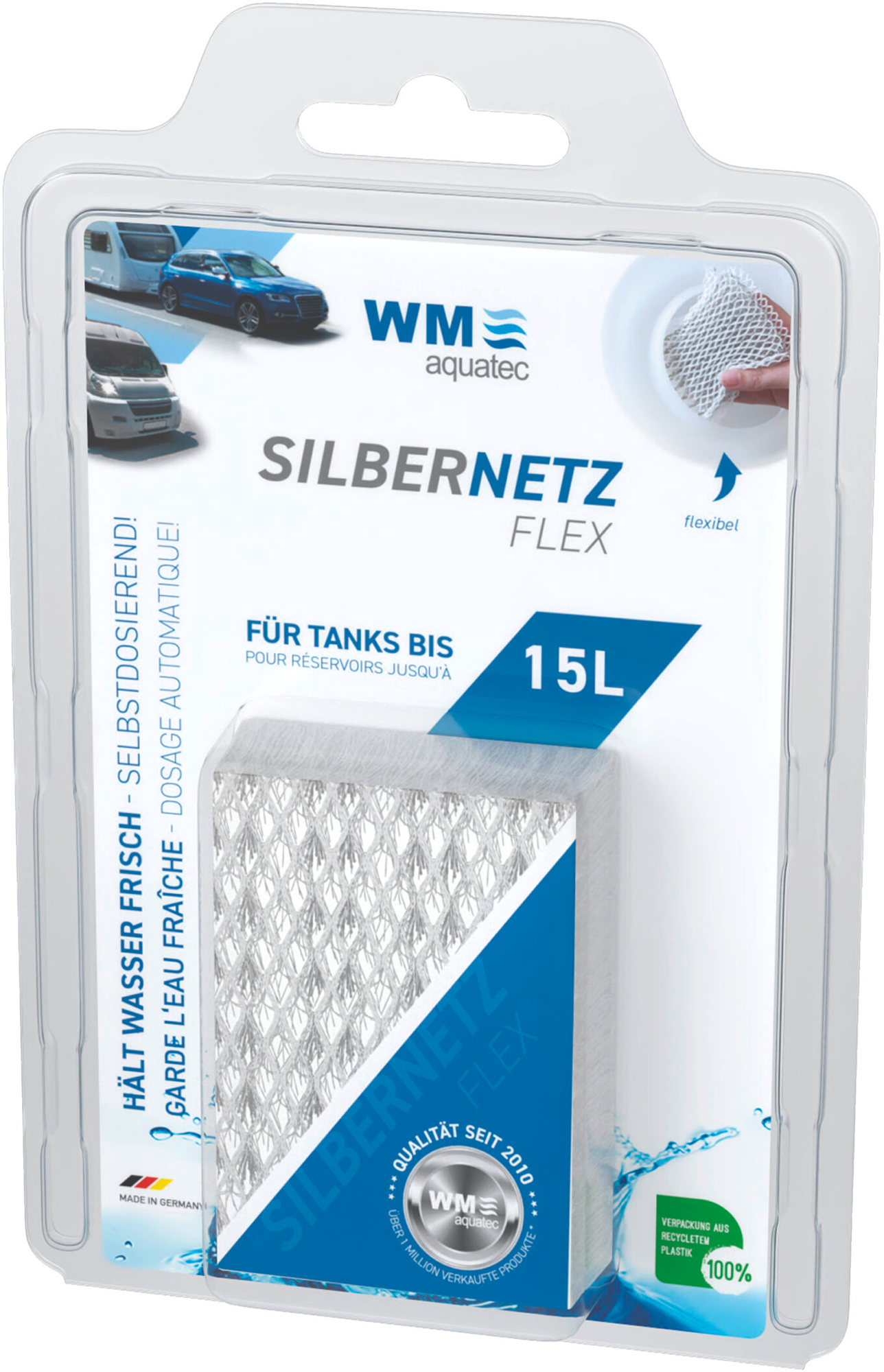 WM Aquatec Silbernetz flex Wasserkonservierung bis 15 Liter Tankgröße