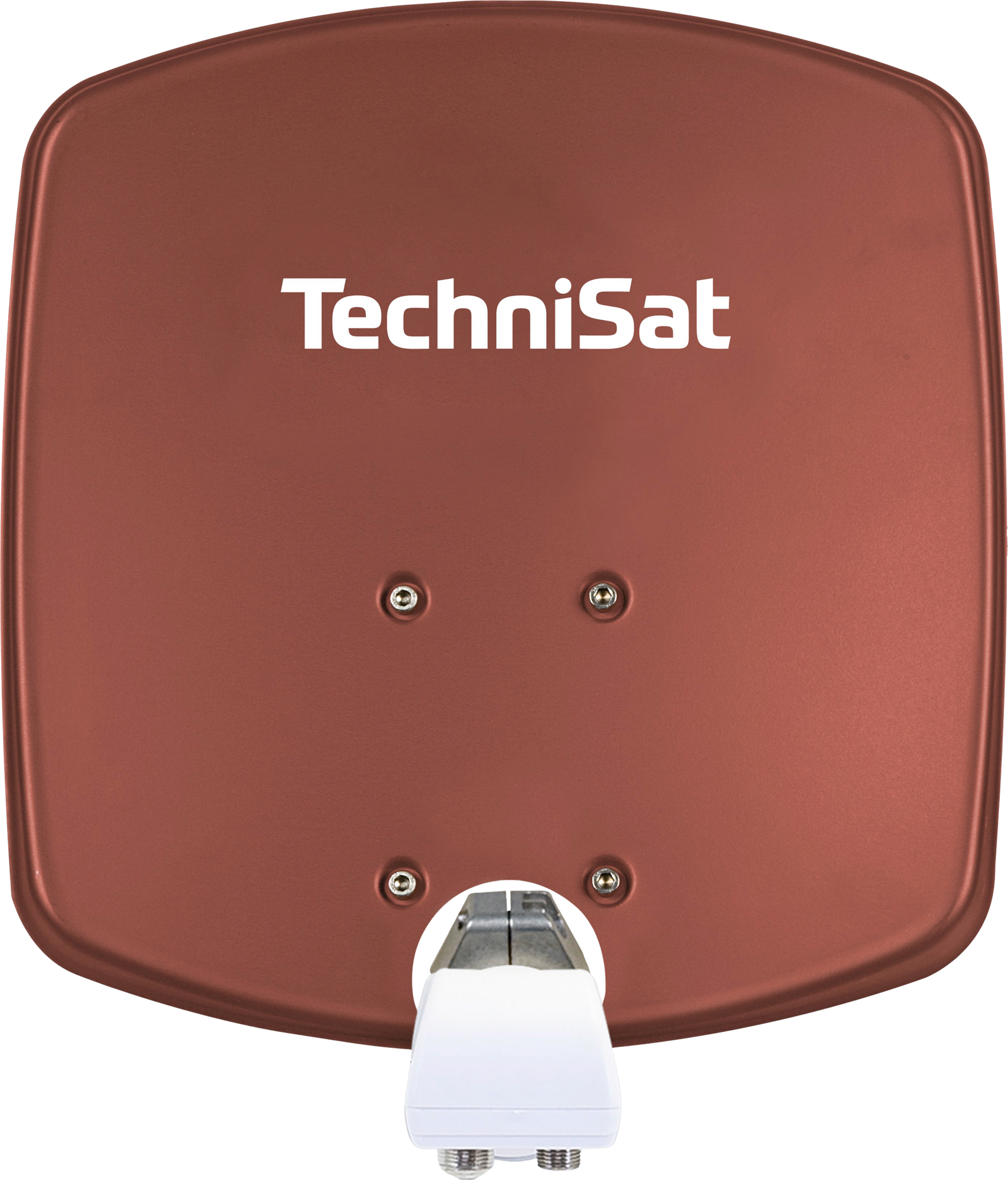 TechniSat Digidish 33 Digitale Satelliten Antenne mit Universal Twin LNB 33 cm Rot