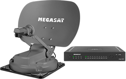 Megasat Caravanman Kompakt 3 Graphit Single-LNB Sat Anlage inkl. Bluetooth