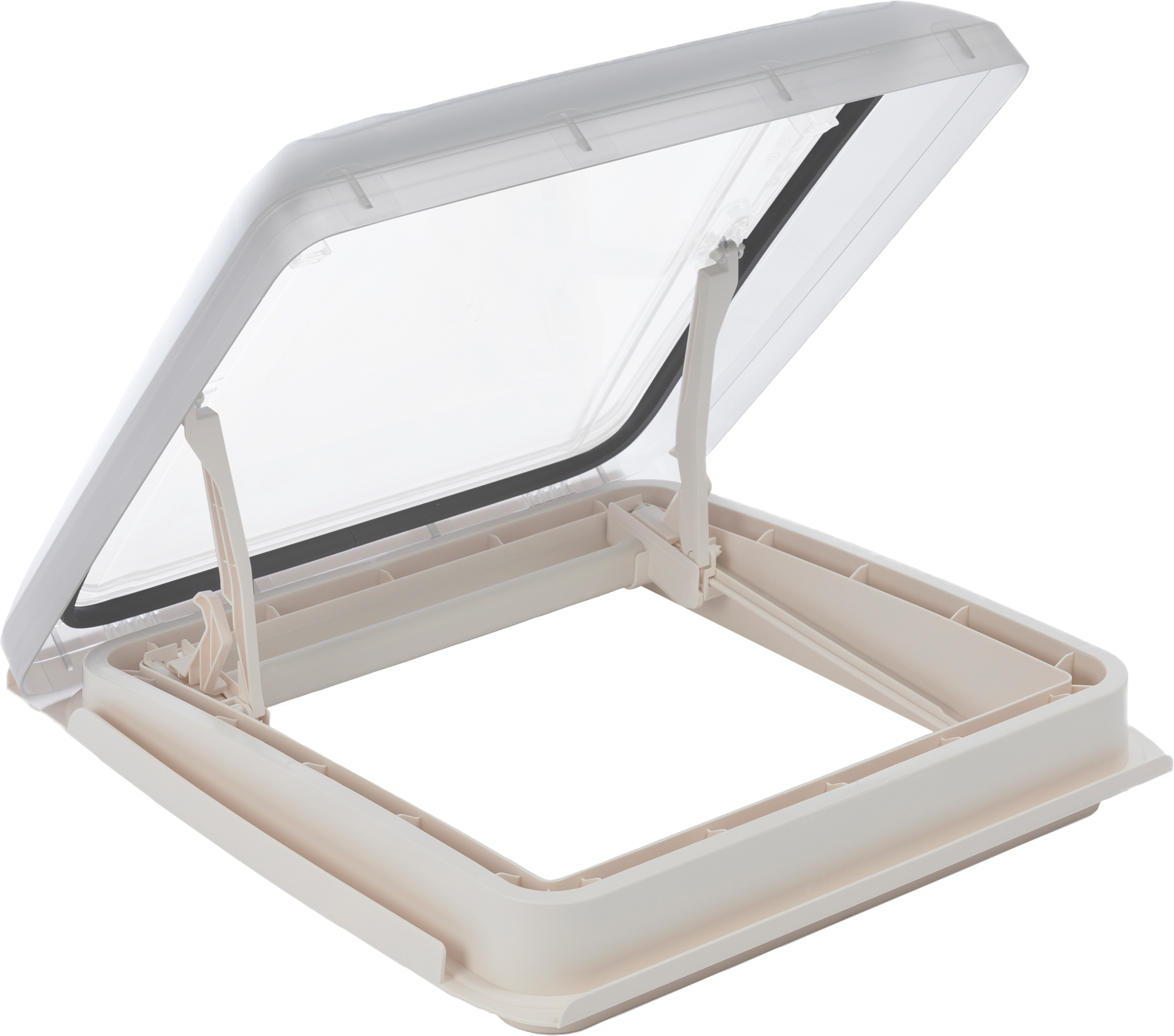 MPK VisionStar M Dachhaube Wohnwagen 400 x 400 mm ohne Dauerlüftung weiß für Dachdicken 25-60 mm - Dachhauben
