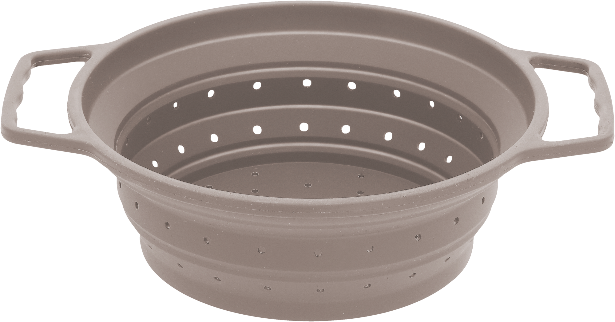 Berger Küchensieb faltbar Größe M (⌀ 22 cm) grau - Faltgeschirr und Faltschüsseln