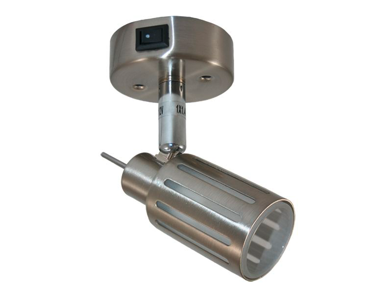 Haba Triton LED Aufbauleuchte mit Schalter Farbe Silber 10 - 15