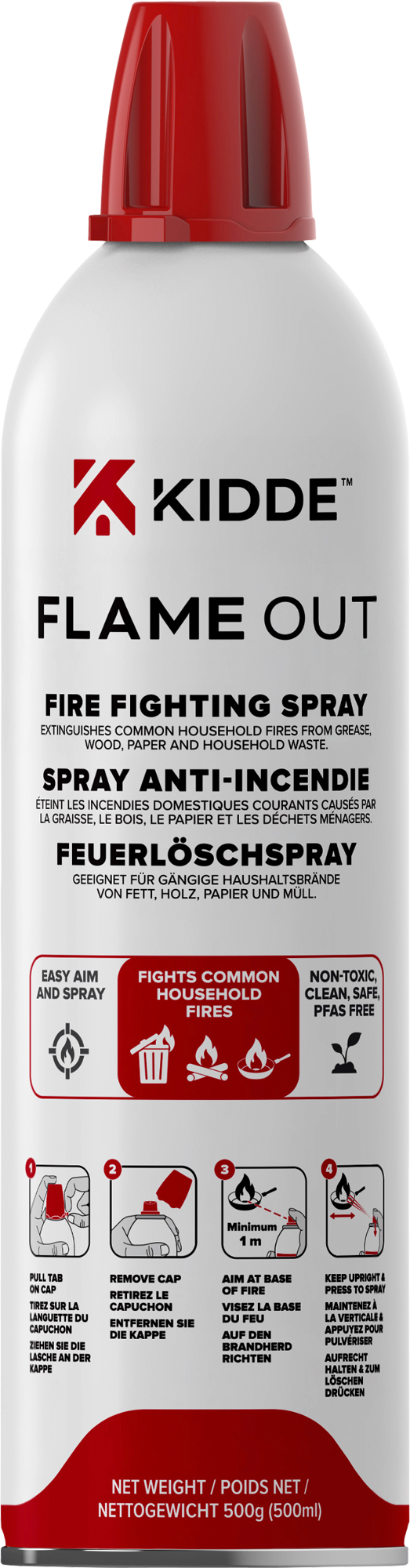 Kidde KFS 500 Flame Out Feuerlöschspray 500