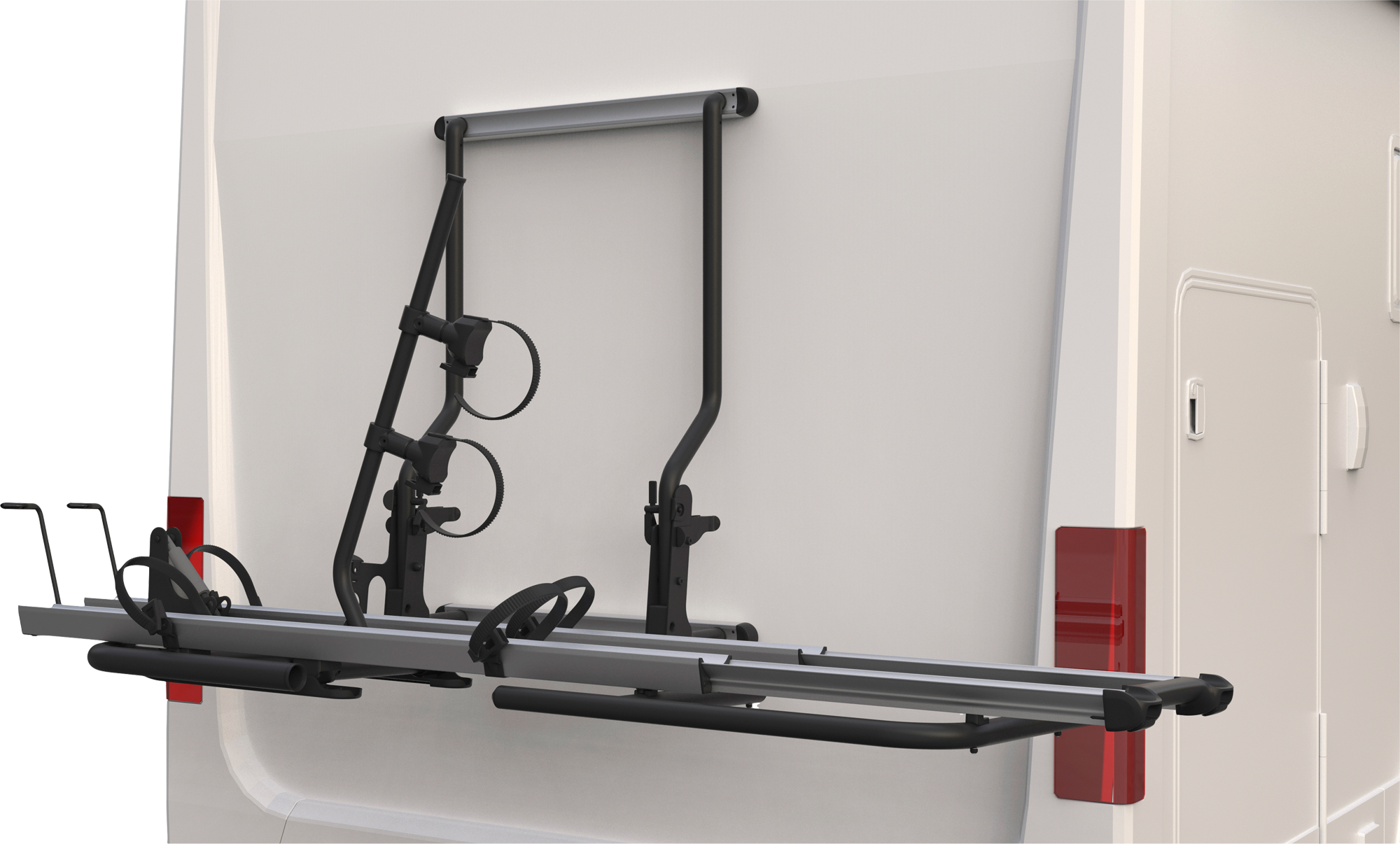 BR Systems Bike Glide Standard Fahrradträger für Wohnmobile für 2 Fahrräder, E-Bike