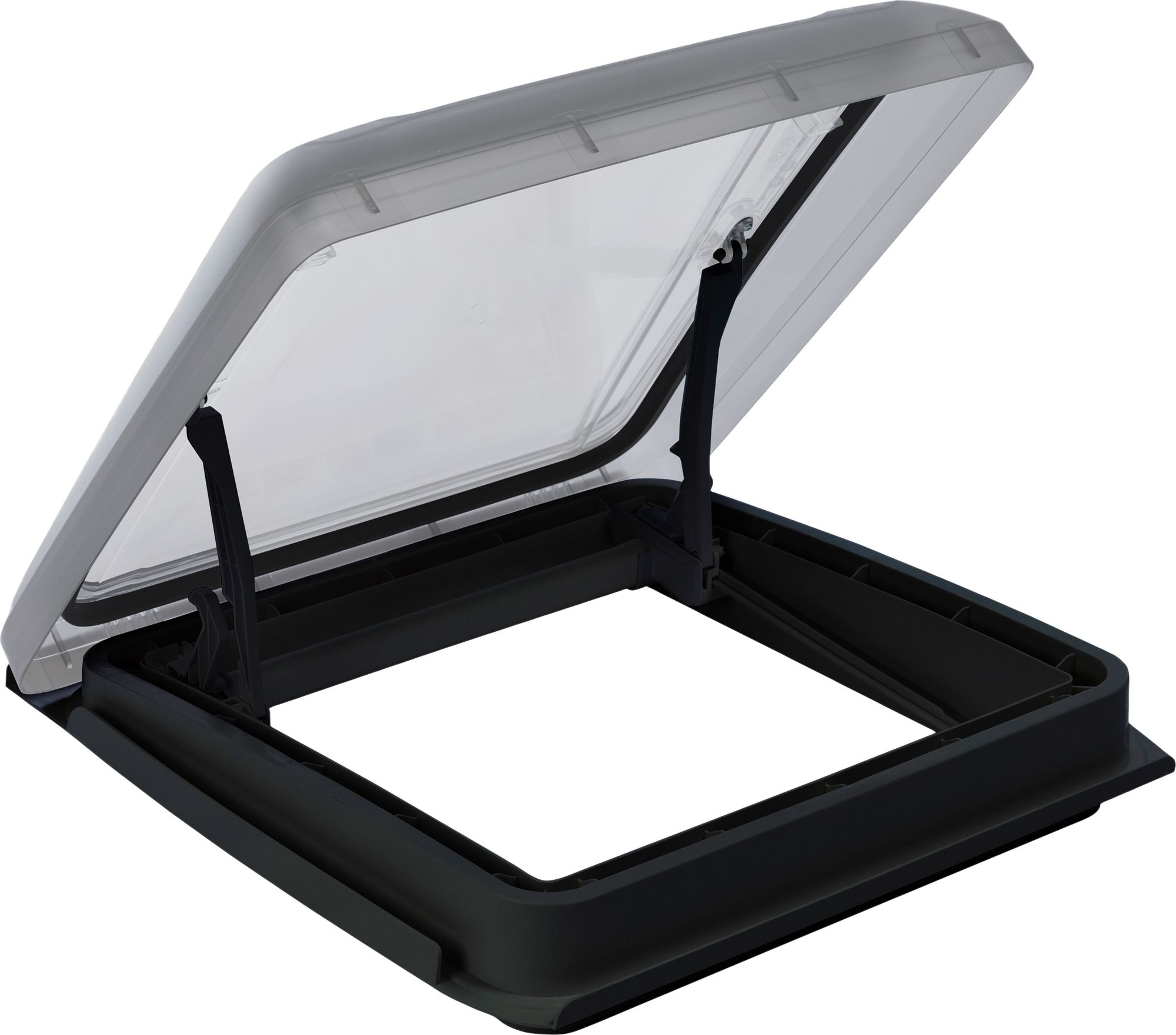 MPK VisionStar M Dachhaube Wohnwagen 400 x 400 mm ohne Dauerlüftung schwarz für Dachdicken 25-60 mm - Dachhauben