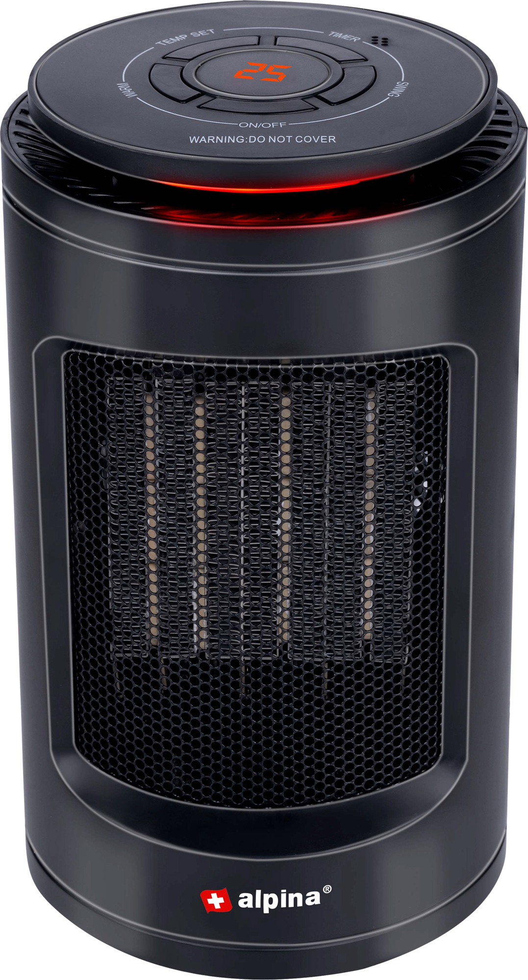 Alpina Elektroherd mit Ventilator 230 V 1200 W schwarz