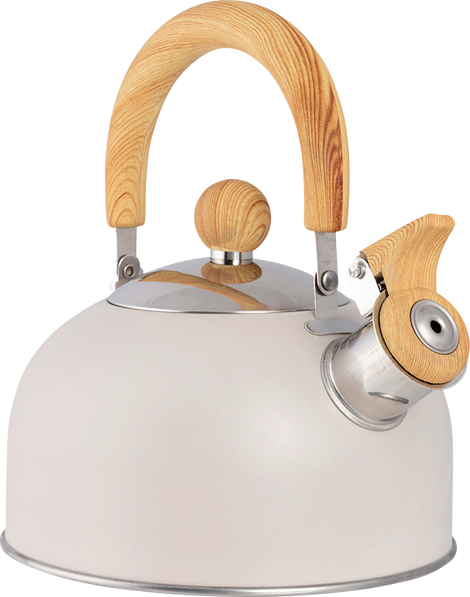 Bo-Camp Urban Outdoor Clerkenwell Flötenkessel Edelstahl beige 1,2 Liter - Wasserkessel